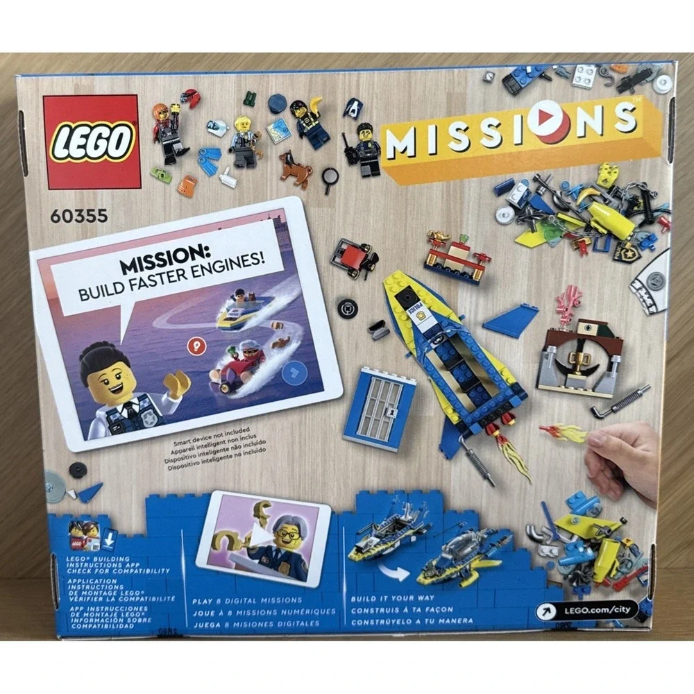 LEGO City:‎ Water Police Detective Missions Set 60355 NIB 6+ 278 Pcs